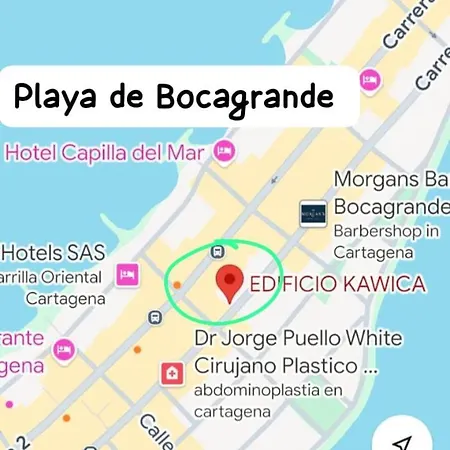 Cerca Playa Bocagrande